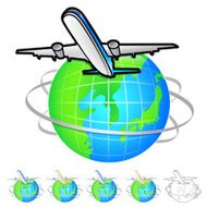 Airplane International Shipping Illustration N2