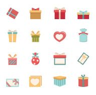 gift box icons vector eps10