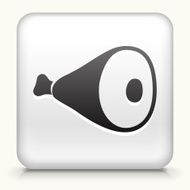 Square Button with Ham Leg interface icon