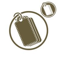 Tag retail theme vector single color icon