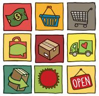 Shopping icon blocks N2