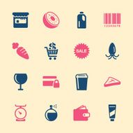 Supermarket Icons Set 2 - Color Series N2