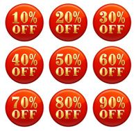 Shopping Discount Sale Buttons