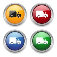 Metallic delivery button in four colors