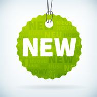 new tag labels vector icon