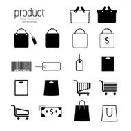 Set of shopping icons N18