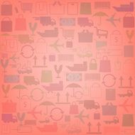 shopping icons background