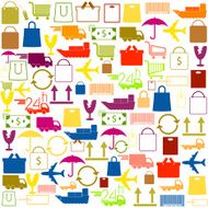 shopping icons background N3
