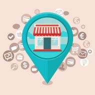 Vector e-commerce concept in flat style