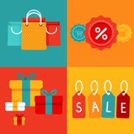 Vector sale concepts in flat style