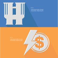 Finance concept Blank for text vector