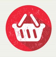 Basket sign vector