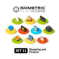 Isometric flat icons set 11 N2