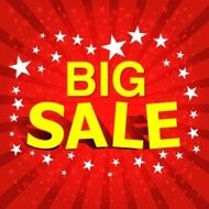 Big sale red poster