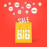 Vector big sale promotion discount background