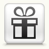 Square Button with Present