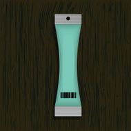 packaging design on wood background Eps 10