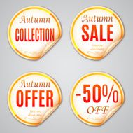 Autumn Sale Stickers