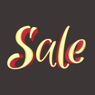 Sale Inscription Calligraphy Lettering