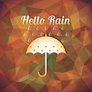 Hello rain-autumn poster N2