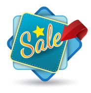 Sale tag banner moder with arrow