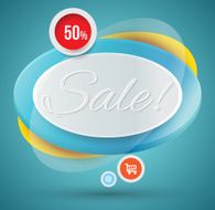 Sale banner modern style