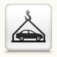 Square Button with Car Shipping