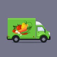Flat style vector illustration delivery service concept N2