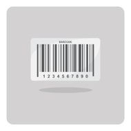 Vector of flat icon barcode