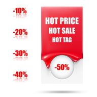 Abstract sale tag Paper background