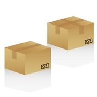 cardboard boxes