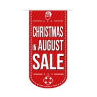 Christmas in august sale banner design