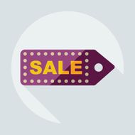 Flat modern design with shadow Sticker prices sale N19