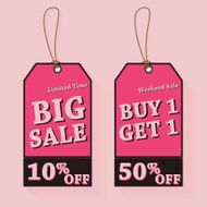Vintage Sale Tags Illustration N2