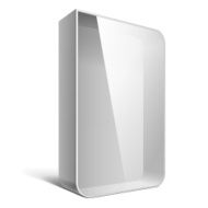 Realistic Package Box with a transparent window N3