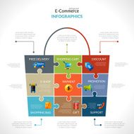 E-commerce Polygonal Infographics N2