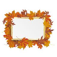 Golden Paper Board Autumn Foliage