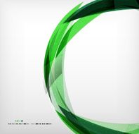 Green ring - business abstract bubble N3