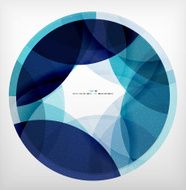 Blue ring - business abstract bubble
