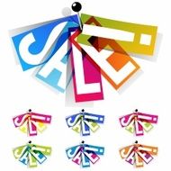 Rainbow Sale Badges N2