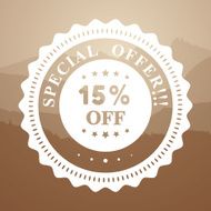 Special Offer Vintage Label - VECTOR