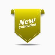 New Yellow Label Icon Vector Design