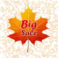 Autumn sale typography poster plus EPS10