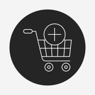 shopping cart line icon N66