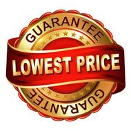 Lowest price guarantee golden label with ribbon N2