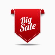 Big Sale Red Label Icon Vector Design