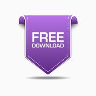 Free Download Purple Label Icon Vector Design