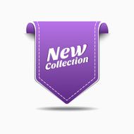 New Purple Label Icon Vector Design