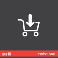 add to shopping cart vector icon