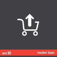 remove from shopping cart vector icon